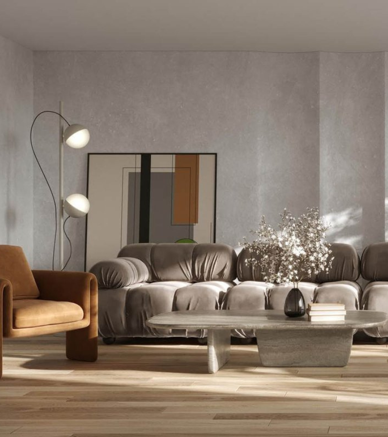 Sofas and Lamp